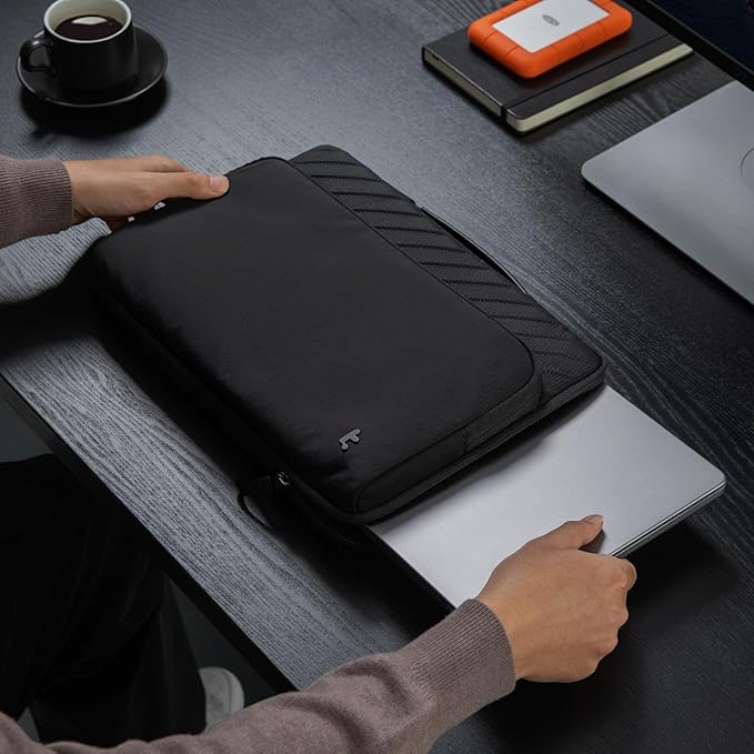 tomtoc 360 Protective Laptop Carrying Case Compatible with 14-inch MacBook Pro M5 Pro/Max (2026) A3426 A3427, M4/M3/M2/M1 Pro/Max, 12.9-13 Inch iPad Pro/Air, Water-Resistant Accessory Sleeve Bag