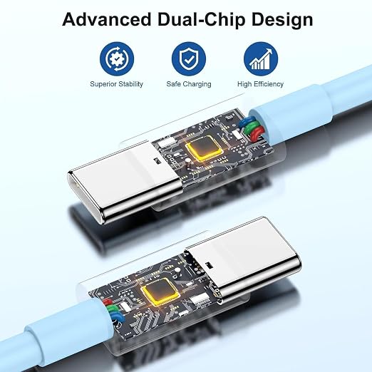 iPhone 17 16 15 Charger/10ft Type C to C Charging Cable Cord Long, USB C Fast Charging Block Plug for Apple iPhone 17 Pro Max/17 Air/16 Pro/15 Plus/AirPods/iPad/mini Plug Cube Birck Box Power Adapter