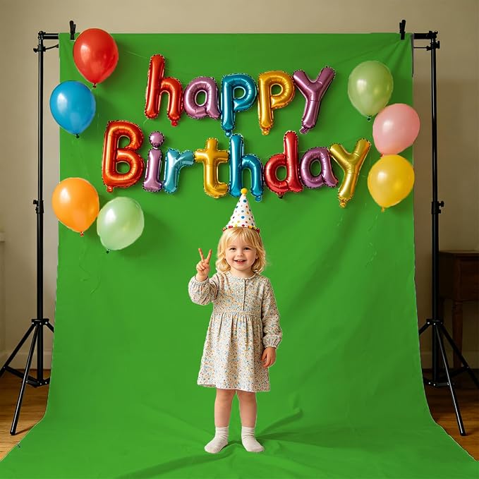 Green Screen Photo Backdrop for Photoshoot Green Background for Photography Photo Backdrop Curtain for Party 10 x 10 FT