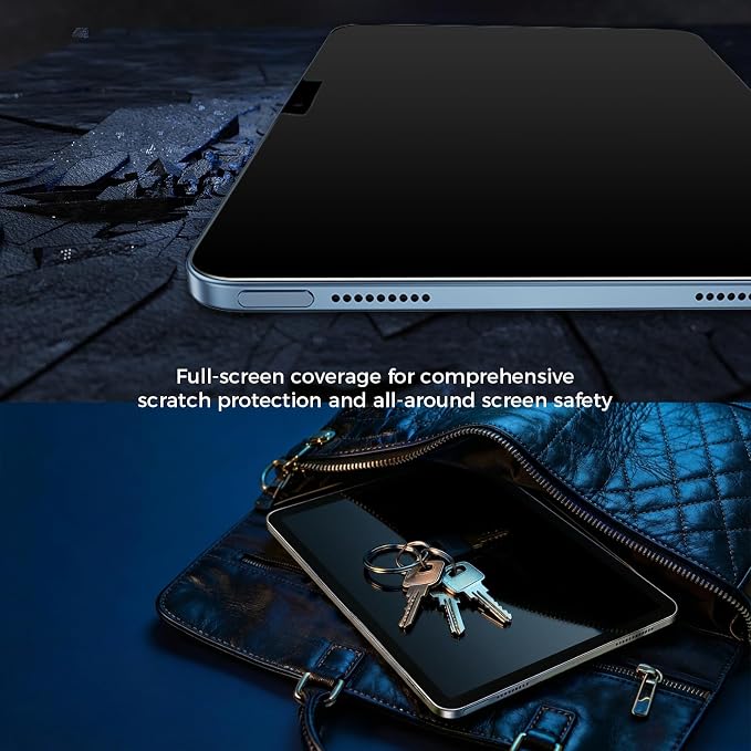 360° 4 Way Privacy Screen Protector for iPad 11th Generation (A16) 2025/ 10th Gen 2022, 360 Degree Anti-Spy Tempered Glass Film for iPad A16, Touch Sensitive, Case Friendly, 1 Pack