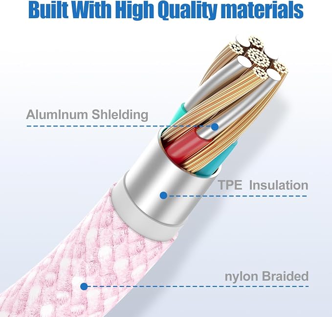 USB C to C Charging Cable 10ft, 60W Fast Type C to C Charger Cord Long for Apple iPhone 17 Pro Max/17 Air/16 Pro Max/15 Plus, MacBook Pro 2021/2020/2019,iPad 12.9/11 inch/Mini/Air 5/4,Samsung Galaxy
