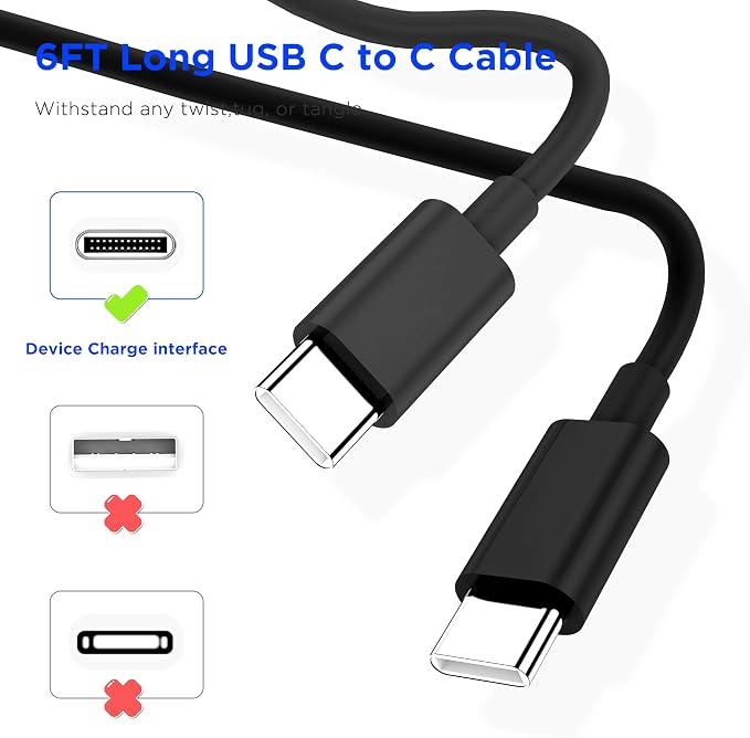 iPhone 17 16 15 Charger Fast Charging,2Pack 20W Apple iPad USB C Wall Chrager Block with 6FT USB C to C Cable for iPhone 17/Pro/Pro Max/17 Air/ 16/16 Pro/16 Pro Max/15/Plus/Pro/Pro Max (Black)