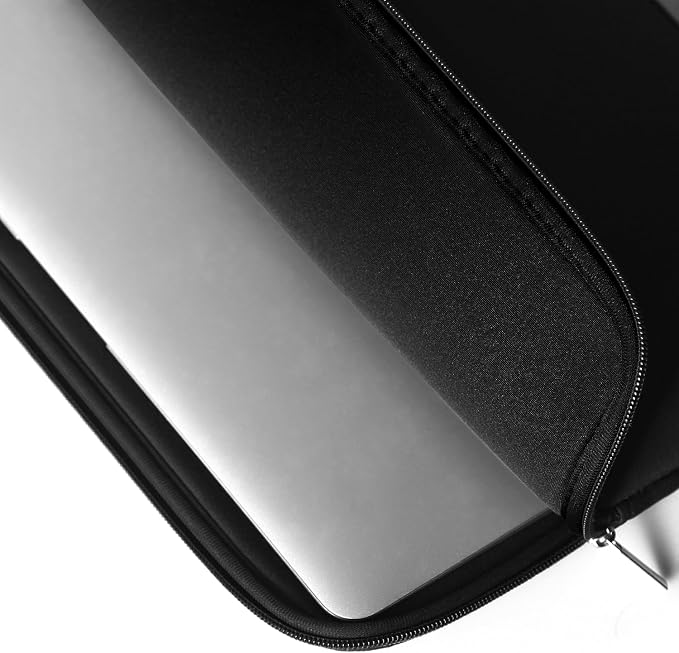 CCPK Laptop Sleeve 15.6" for MacBook Pro 16 inch Mac Air 15 inch M4 M3 Compatible with Hp Lenovo Dell Acer Computer Laptop Bag Sleeve Carrying Case Cover Protective Skin 15.6-16 inch Accessories Black