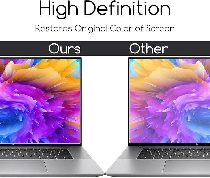 2-Pack HP Laptop 16-Inch HD Crystal Clear Screen Protector for HP OmniBook 3 16 / OmniBook 5 16/OmniBook 7 16丨HP OMEN 16/Envy 16/Spectre 16/ZBook 16 & EliteBook 16 (G11/G10/G9) Series 16-Inch Laptop