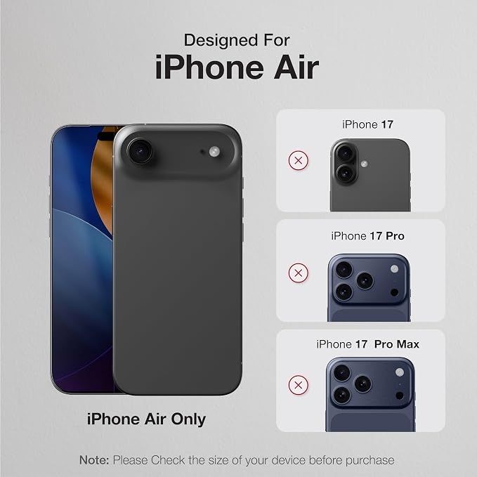 AMAZINGthing for iPhone 17 Air [Titan Filter 7 - Max Glass ] Screen Protector, Blue Light Reduction, 9H Tempered Glass, Full Coverage, Case‑Friendly, Oleophobic, Alignement Frame, 2 Pack