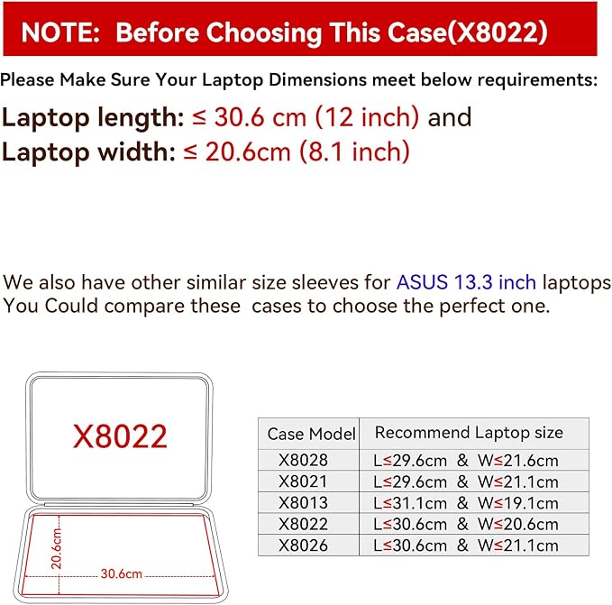 Smatree Hard EVA Protective Sleeve Case Compatible for 13.3 inch ASUS Zenbook 13 OLED (UX325), for 14 inch Lenovo Yoga Slim 9i Copilot+PC, Waterproof and Anti-Shock Bag (X8022)