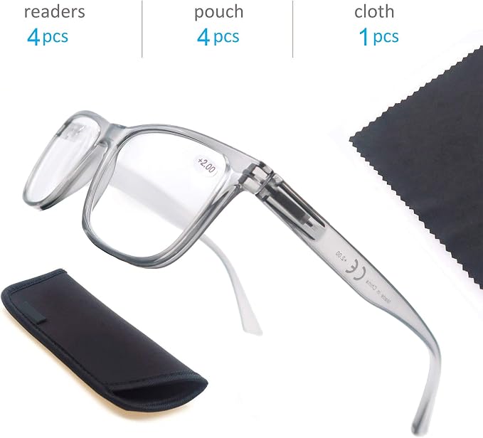 Blue Light Blocking Reading Glasses Men Large Wide Oversized Square Computer Readers Glasses for Big Head/Large Face