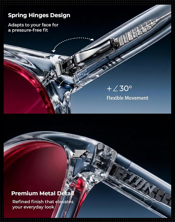 TIJN Premuim Blue Light Blocking Glasses for Women Men Square Frame Nerd Eyeglasses Anti Blue Ray Computer Screen Glasses