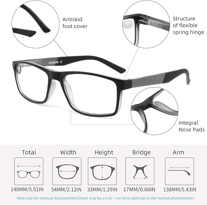 Blue Light Blocking Reading Glasses 4 Pack Computer Readers for Women Men,Anti Glare UV Ray Filter Eyeglasses… (4pack-black/tortoise, 2.75)