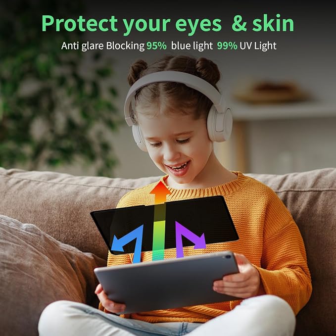 Privacy Screen Protector Compatible with iPad Pro 13 2024 7th Gen (A2925, A2926) Anti-Glare Blue Light Film Anti-Spy Filter, Bubble-Free Shield Easy Install Guard Removable Cover