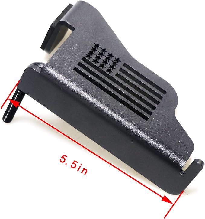 sukemichi Black Steel Front Foot Pegs Doors Off For 1997-2006 Jeep TJ Wrangler Exterior Door Hinge Foot Pegs Foot Rest Pedals - 1 Pair, USA FLAG