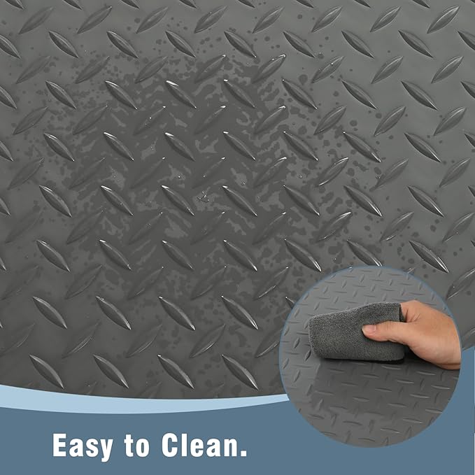 Anti Fatigue Mats Industrial 3' x 7' 15/16" Thick Ergonomic Standing Mat Commercial Kitchen Mat Heavy Duty Diamond Plate Shop Floor Mat Helps Relieve Back and Leg Soreness