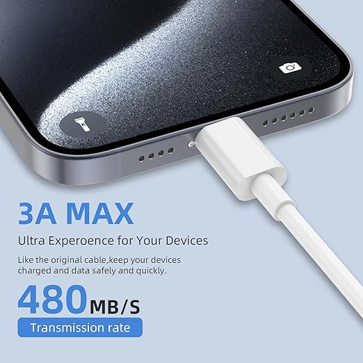 2Pack 3FT USB A to USB C Cable for iPhone 17 16 15 Charger Cord, for Apple 17 16 15/Pro/Pro Max/Plus Type C Cord, for iPad Pro 12.9/11, Air 5th/4th Gen, Car Charger Carplay Charging Cable