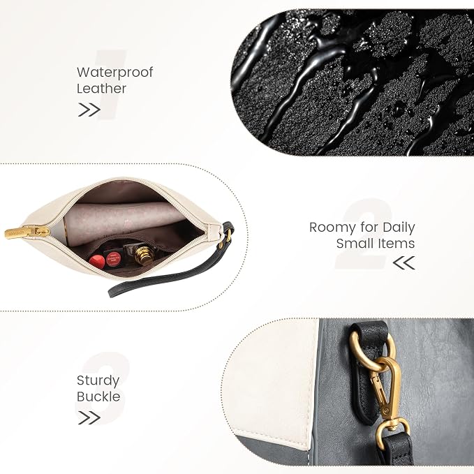 LOVEVOOK Laptop Bag for Women 17.3 Inch Laptop Tote Bag Vintage Leather Work Bags for Women Professional Computer bag | Two-piece set