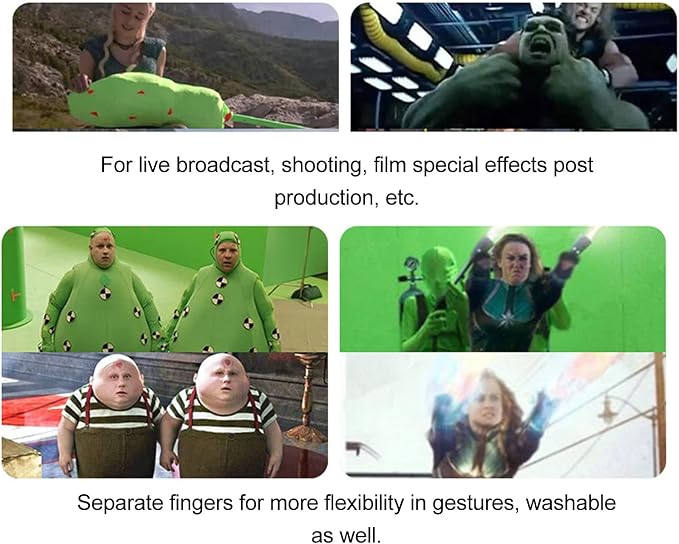 Green Screen Bodysuit, Full Body Suit, Milk Silk, Back Zipper, Breathable, for Photography, Film, Video, Live Broadcast, 160cm