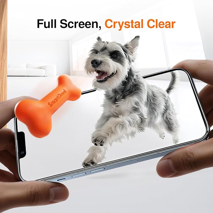 SMARTDEVIL 2 Pack Screen Protector for iPhone 13 Pro Max/iPhone 14 Plus, 9H Hardness Military Grade Shatterproof HD Clear Tempered Glass, Easy to Install, Auto Bubble-Free and Dust-Free Box
