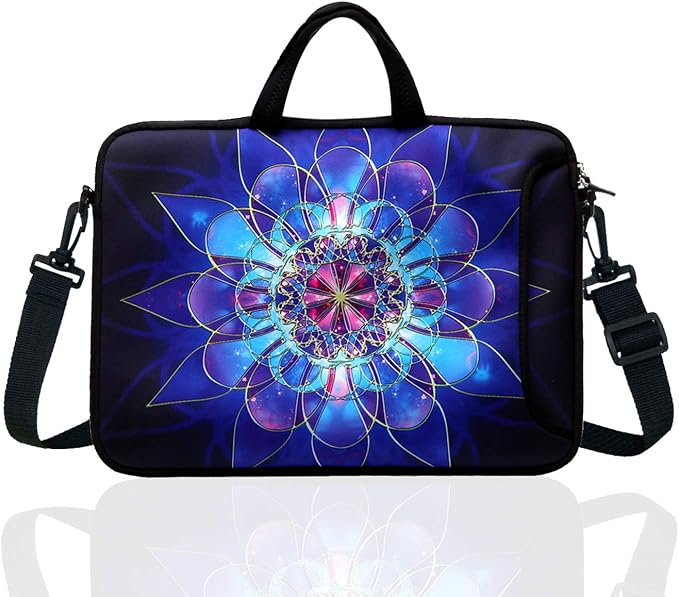 14-Inch Laptop Shoulder Bag Sleeve Case With Handle For 13" 13.3" 14" 14.1" Netbook/Macbook Air Pro (Classic Blue)