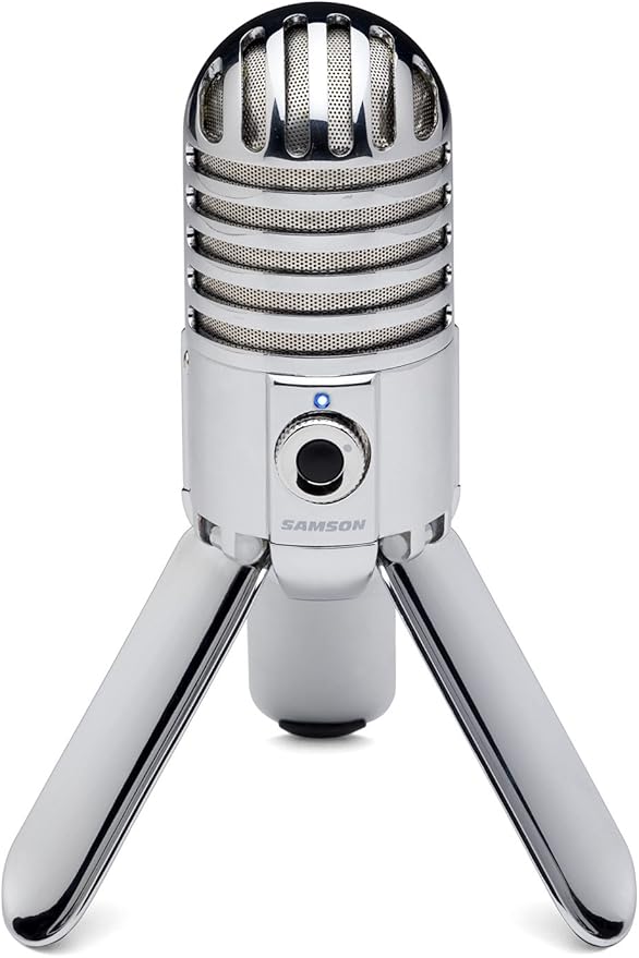 Samson Meteor Mic USB Condenser Podcasting Podcast Recording Desktop Microphone