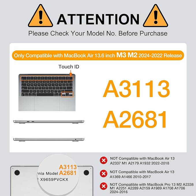 MOSISO Compatible with MacBook Air 13 inch Case M5 2026 M4 2025 M3 M2 2024-2022 A3449 A3240 A3113 A2681, Hard Shell&Keyboard Cover&Screen Film&Type C for MacBook Air 13.6 inch Case, Russet Orange