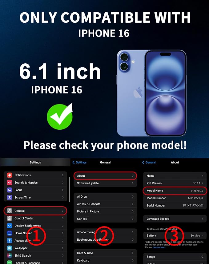 2 Pack for iPhone 16 Privacy Screen Protector [6.1 inch] Anti-Spy Private Tempered Glass Film Accessories Anti-Blue Light 9H Hardness No-Bubble Full Coverage Easy Installation