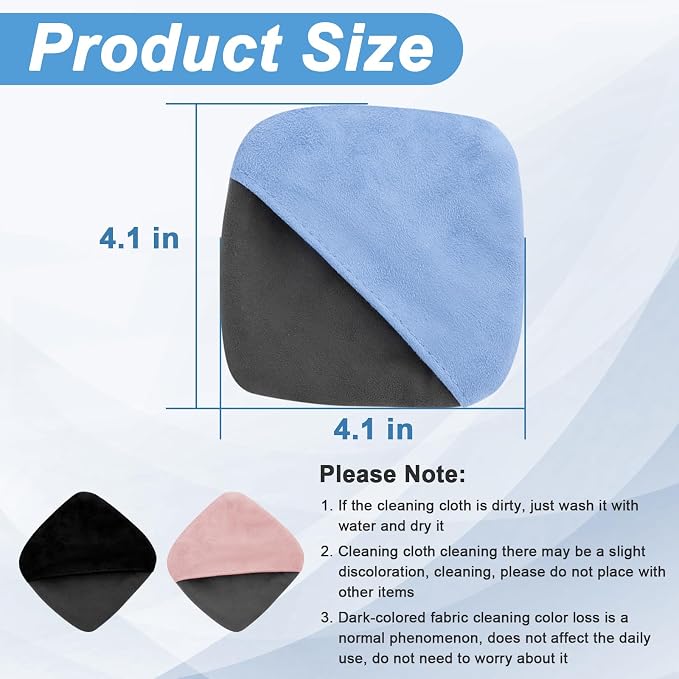 BFXM Car Screen Cleaner, 4.1''×4.1'' Microfiber Dashboard Wipes, Square Microfiber Cloth, Automotive Display Wipes,Vehicle Screen Cleaner Tool for Dashboard Display, Car Interior Tool (Blue)