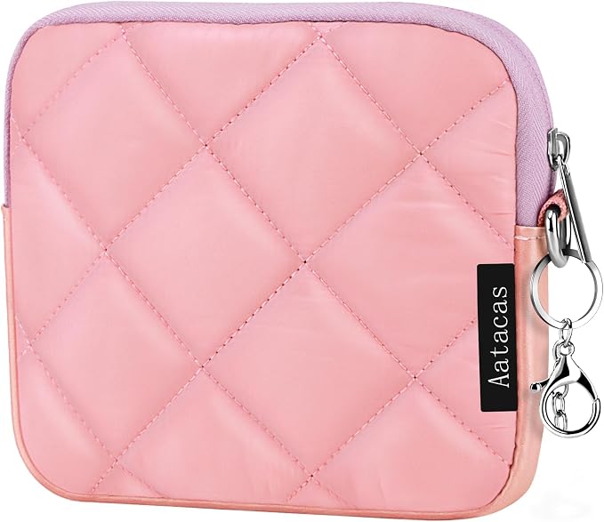 Puffy Quilted Travel Cable Electronic Organizer for Accessories Laptop MacBook Power Adapter, Wireless Mouse, for iPhone Charger, Cellphone, Power Bank