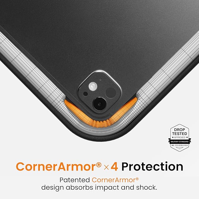 tomtoc Slim & 360° Protective Tablet Sleeve for 13-inch iPad Air & iPad Pro M5/M4/M3 2026-2025, Water-Resistant Case with CornerArmor