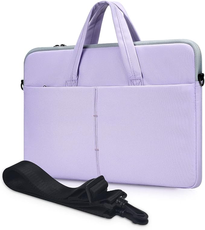 17 17.3 Inch Laptop Sleeve Case for HP 17 Laptop TouchScreen/HP Envy/Pavilion 17, ASUS Dell Acer Lenovo Laptop Case with Shoulder Carrying Bag, Purple