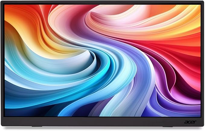 acer PM161W 16 Inch Portable Monitor Full HD 1920x1200 IPS Display 220 Nits 60Hz USB-C Lightweight Design (Renewed)
