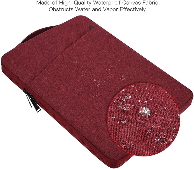14 Inch Laptop Sleeve Case for HP Acer Chromebook/Stream/Pavilion Plus 14, Lenovo IdeaPad/ThinkPad, ASUS Vivobook Go, Dell Latitude Computer Bag, Wine Red
