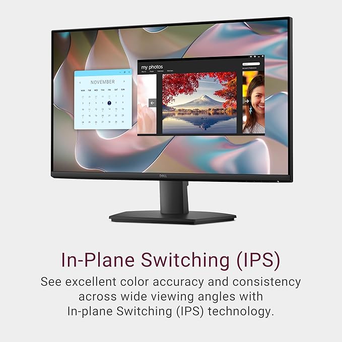 Dell 27 Monitor - SE2725HM - 27-inch Full HD (1920x1080) 16:9 100Hz Display, IPS Panel, 16.70 Million Colors, Anti-Glare, 1 HDMI / 1 VGA Port, TÜV Rheinland 3-Star*, Comfortview Plus - Black