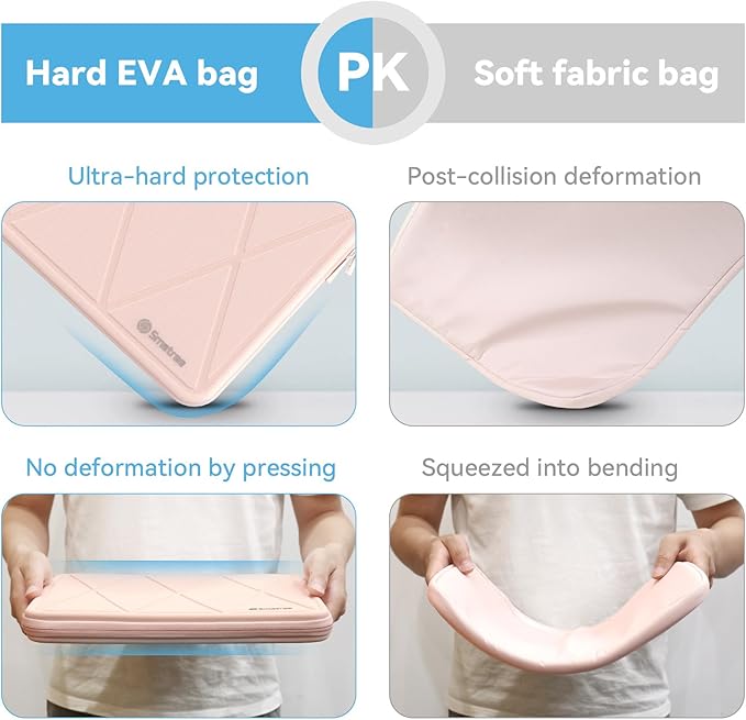 Smatree Hard EVA Protective Sleeve Case Compatible for 16 inch ASUS Vivobook 16X OLED K3605, for 15.6 inch ASUS TUF Gaming A15 2024/2023/2022, for V16 V3607, Pink (X8280P)