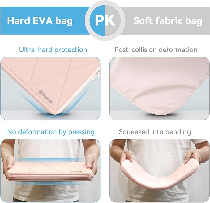 Smatree Hard EVA Protective Case Compatible for 16 inch ASUS Zenbook Pro 16X OLED UX7602, Waterproof and Anti-Shock Laptop Case Bag, Pink (X8283TP)