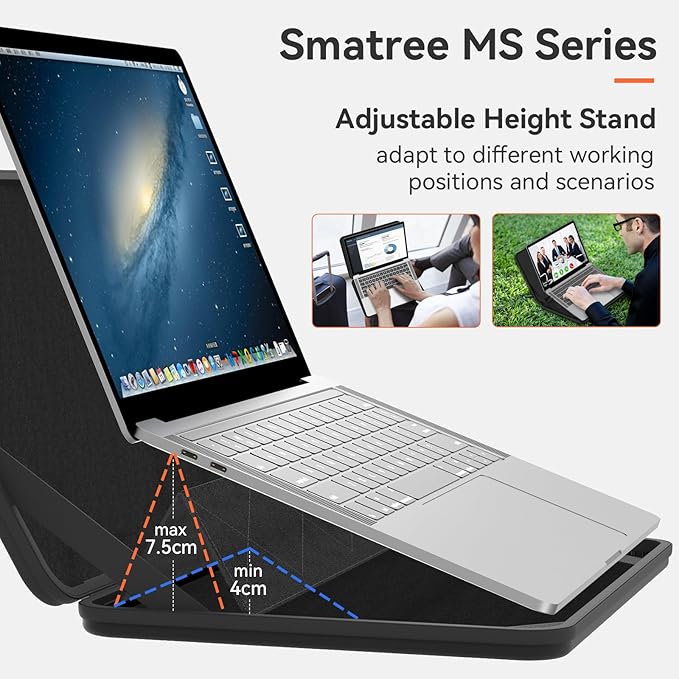 Smatree MS79 Hard EVA Protective Sleeve Case with Stand Compatible for 15.6 inch Samsung Galaxy Book4/Galaxy Book3 Laptop Notebook Bag