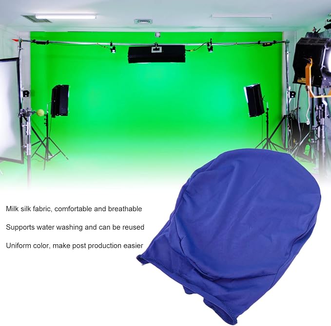 Green Screen Hood, Invisibles Effects Green Mask Photography Background Chroma Keying Video Screen Hood for Film Making Film Equipment (Blue)