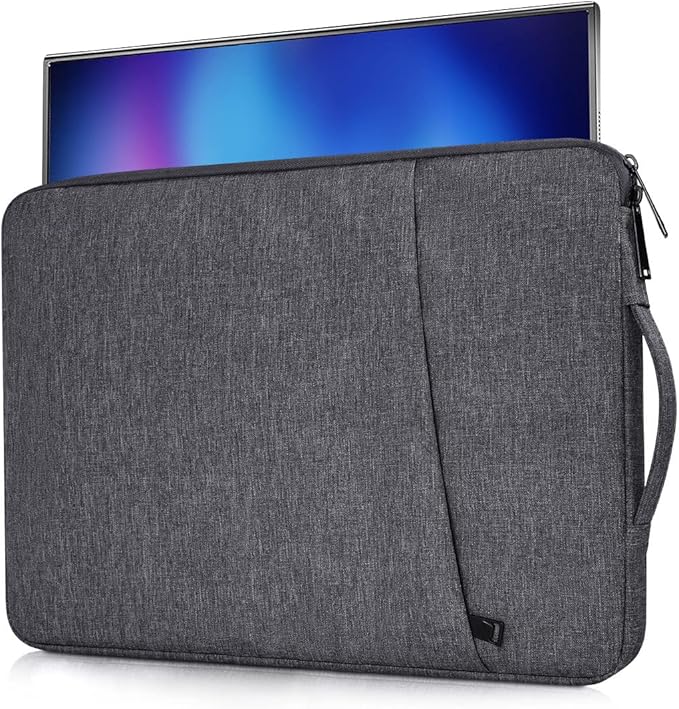 16.1 Inch Monitor Case Portable Carrying Bag Compatible with 16" ASUS ZenScreen/ViewSonic/Enzion Veout Portable Monitors, Space Grey