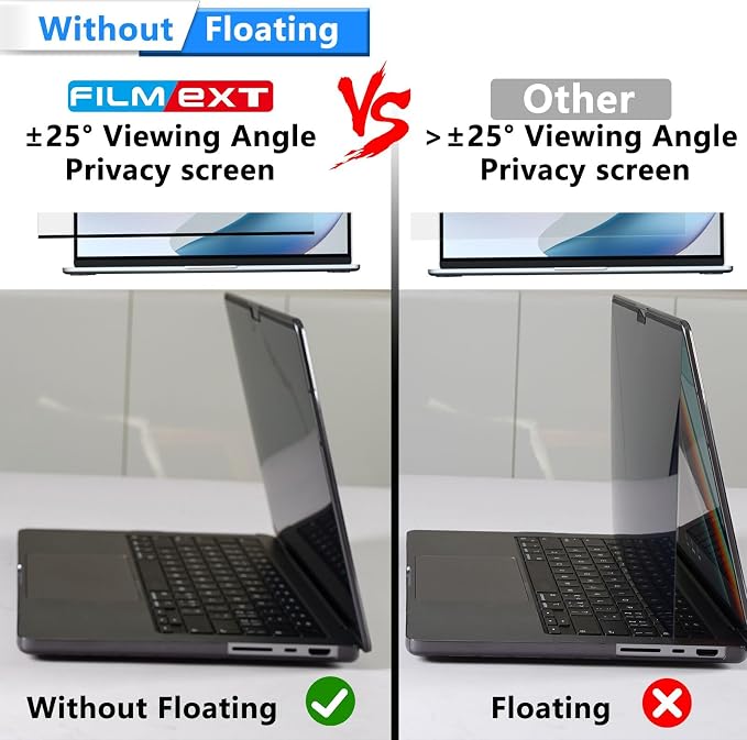 Magnetic Privacy Screen for Macbook Pro 13 Inch (2016-2022, M1,M2) and Macbook Air 13 In(2018-2021, M1), Removable Anti-Glare Privacy Filter, Laptop Privacy Screen Protector for Mac 13in
