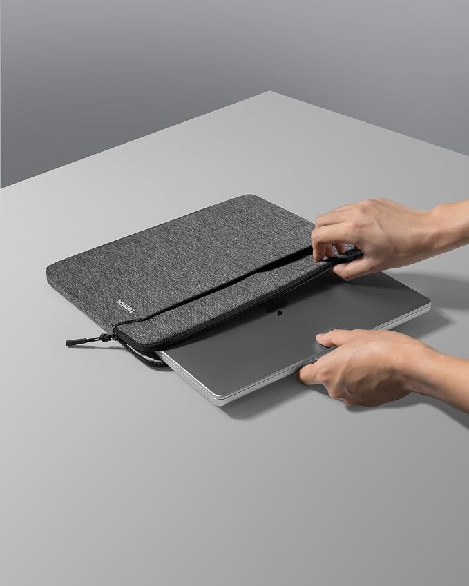 tomtoc Slim Laptop Sleeve for 15-inch 2026 New MacBook Air M5/A3448, M4/A3241, M3/M2, 15 Inch Microsoft Surface Laptop AI PC/7/6, Dell XPS 15 Plus, Recycled Water-Resistant Protective Case Bag
