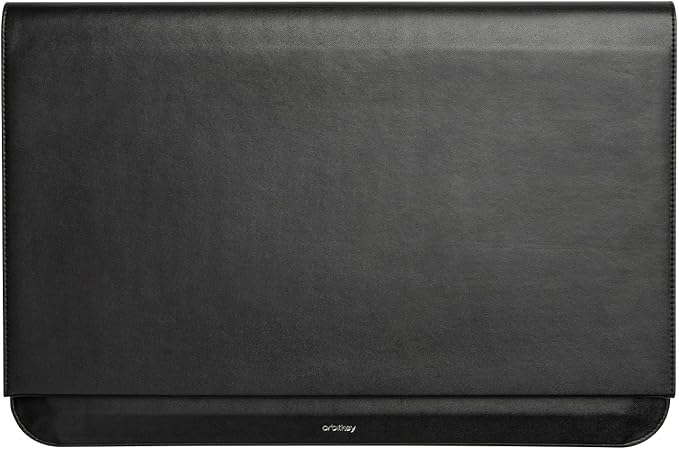 Orbitkey Hybrid Laptop Sleeve | Portable Desk Mat and Laptop Sleeve (Black, 16")