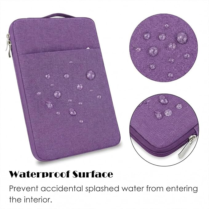 13 Inch Laptop Sleeve Case for MacBook Neo 13'' with A18 Pro Chip Released in 2026 (Model:A3404) Protective with Adjustable Handle Carrying Canvas Bag Accessories for Students Home Office (Purple)