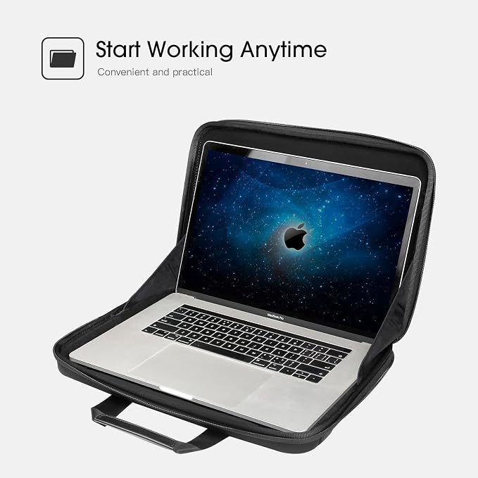Smatree Hard Laptop Handbag Sleeve for 14.2 inch Apple MacBook Pro M5 2026/M5 2025/M4 2024/M3 2023 A2918, 13 inch MacBook Air M4 2025/M3 2024/2022, 14inch Acer Swift 3/ideapad Laptop Carrying Bag
