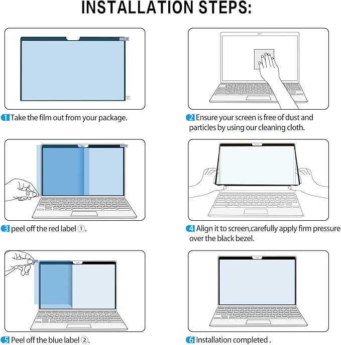 FILMEXT for MacBook Pro 16 inch 2019 Anti-Glare Anti-Blue Light Screen Protector Filter, Eye Protection Blue Light Blocking Filter Compatible with MacBook Pro 16 inch 2019-2020 (A2141) Only