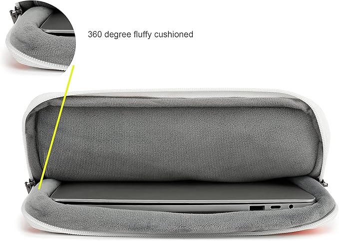 360° Protective 3 Pockets Laptop Sleeve Case Bag Computer Carrying Cover with Handle for MacBook Air 15 inch and 15.6 inch HP, Dell, Acer, Asus, Lenovo Notebook (Sol de Mayo)