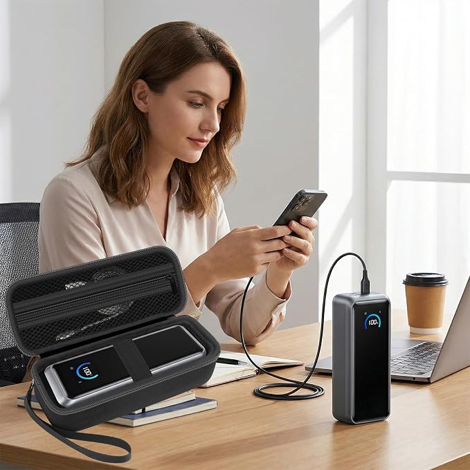 Case for Anker Prime 26,250mAh (300W)/ 27650/25000/ 20100/ 24000mAh(737) Power Bank, Hard Travel Case Compatible with Anker 300W Portable Charger, (Case Only)