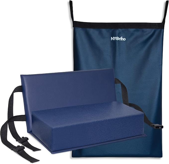 NYOrtho Wheelchair Foot-Rest Extender Elevating Pad - Leg Cushion Protector + Carrying Bag | Secures Easily with Quick-Release Strap Seat Widths 22" - 24" + Carrying Bag, 3" Foot Platform
