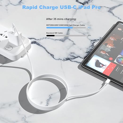 2Pack for Apple USB C to USB C Charging Cable 10ft 240W,Long Type C to Type C Fast Charger Cord for iPhone 17/16 E/Air/15/Pro/Plus/Pro Max,for MacBook Pro/Air,for iPad Pro12.9/11in,Air 4/5,Mini 6/7