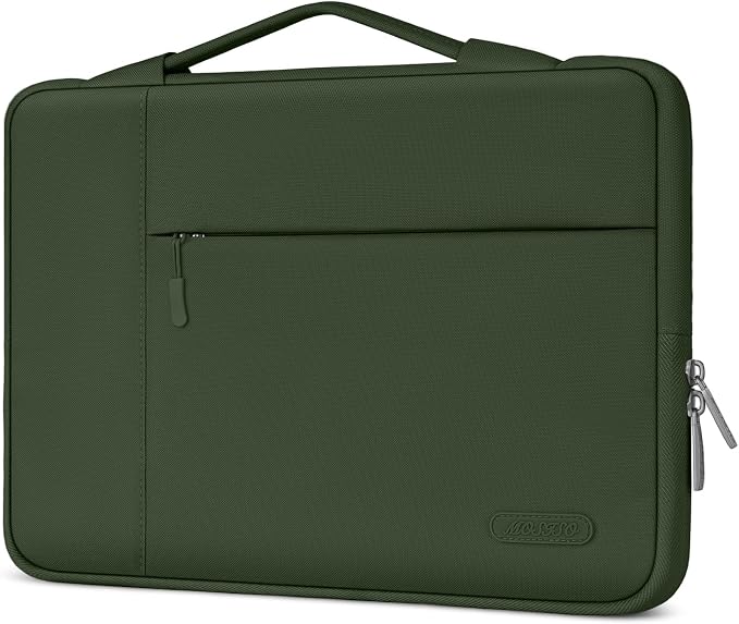 MOSISO Laptop Case 15 inch, Laptop Sleeve with Handle Compatible with MacBook Air 15 inch M5 A3448 M4 A3241 M3 A3114 M2 A2941 2026-2023, Dell XPS, Polyester Multifunctional Computer Bag, Army Green