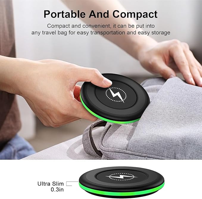 Wireless Charger for Samsung Fast Charging Pad Compatible Samsung Galaxy S26 Ultra/S25 FE/S25 Ultra/S24 FE/S23,2 Pack 15W Wireless Charger Android Charging Mat for Google Pixel 10a 10 Pro XL