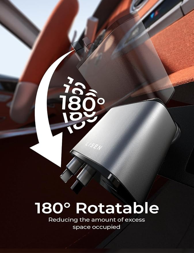 LISEN Retractable Car Charger, [2026 Upgrade 47.24 inch ] Long 4 in 1 Retractable Cable Car Charger, USB C Car Charger Fast Charging for iPhone 17 16 15 14 13 12 11 X Pro Max Plus Mini, Samsung S26
