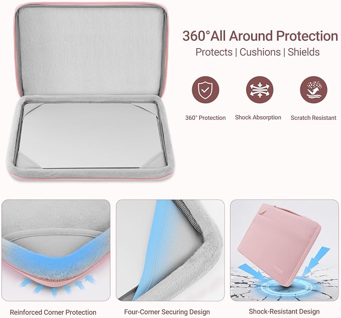 MOSISO Compatible with MacBook Pro 14 inch Case M5 2026 M4 M3 M2 M1 2025-2021 A3427 A3426 A3434 A3112 A3185 A3401 A2918 A2992 A2779 A2442, Case&Bag&Keyboard Skin&Webcam Cover&ScreenFilm, Rose Quartz